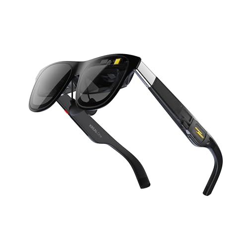 XREAL One AR-Brille mit X1-Chip, Nativen 3 DoF, 147" 50° FOV, 120Hz-HD-Display, Renommiertem Audio, 3 Einstellbarer Linsentransparenz, Kompatibel mit iPhone 16/15, Steam Deck/ROG/Mac/PC/Android & iOS
