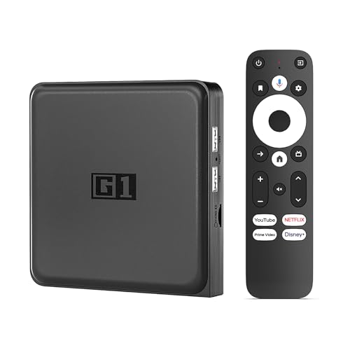 Orbsmart G1 Android 14 TV Box 4K Mediaplayer mit HDR & DV | 4GB RAM + WiFi 6 Streaming Player mit LAN, USB