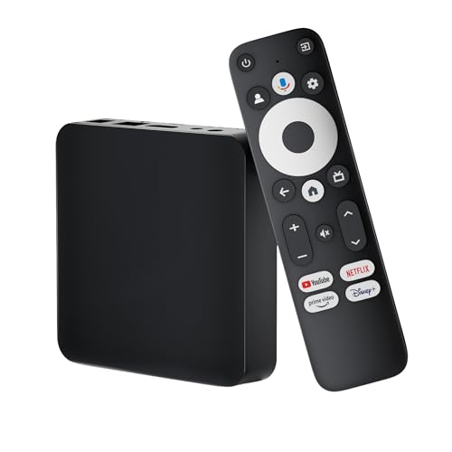 Streaming Box GD2 4K HDR Smart Google TV Player | WLAN/WiFi LAN USB | Chromecast | Netflix | Prime Video | Disney+